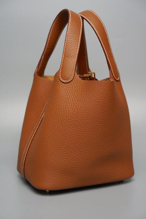 Hermes Picotin 18 in Gold Ghw (Brand New)