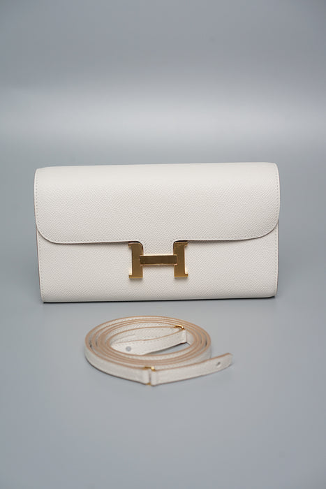 Hermes Constance To Go in Gris Pale Epsom Ghw (Brand New)