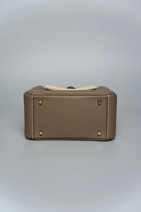 Hermes Mini Lindy II in Etoupe Ghw (Brand New)
