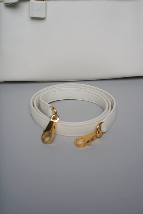 Hermes Kelly 25 in White Swift Ghw