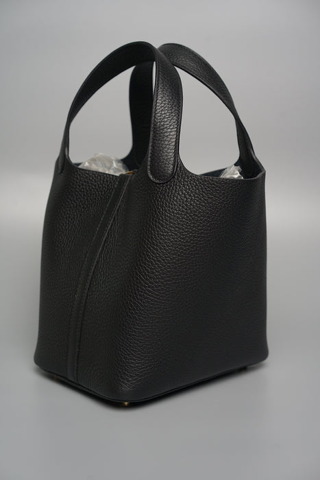 Hermes Picotin 18 in Noir Ghw (Brand New)