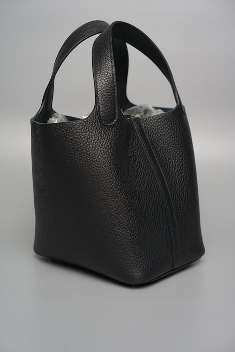 Hermes Picotin 18 in Noir Ghw (Brand New)