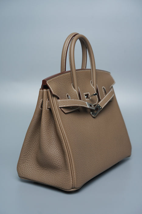 Hermes Birkin 25 in Etoupe Togo Phw (Brand New)