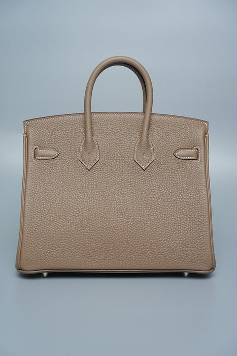 Hermes Birkin 25 in Etoupe Togo Phw (Brand New)