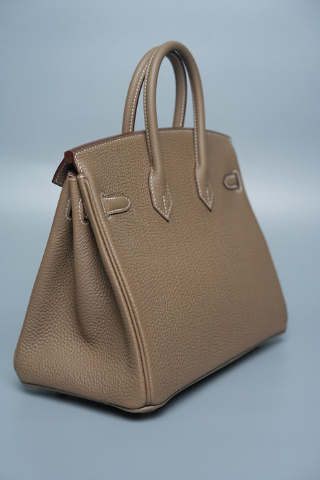 Hermes Birkin 25 in Etoupe Togo Phw (Brand New)