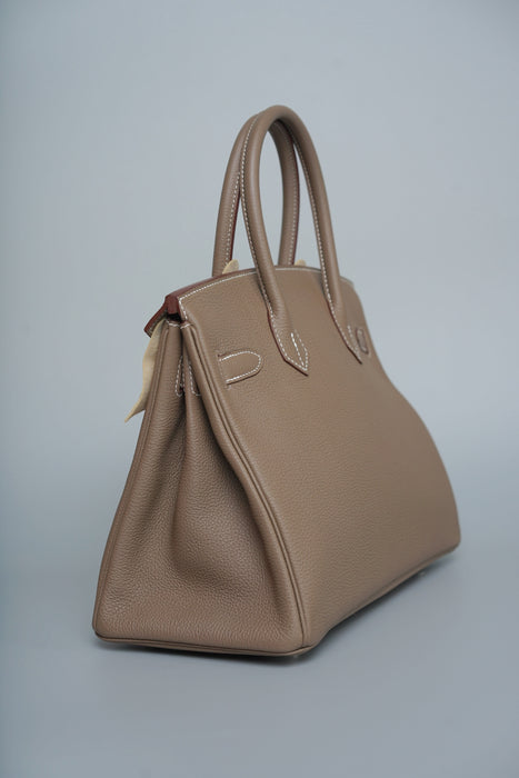 Hermes Birkin 30 in Etoupe Togo Phw (Brand New)