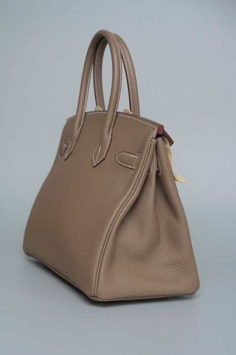 Hermes Birkin 30 in Etoupe Togo Phw (Brand New)