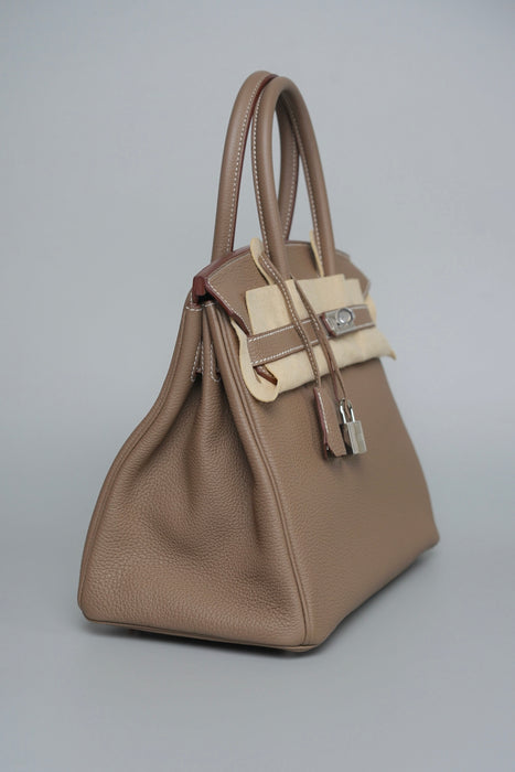 Hermes Birkin 30 in Etoupe Togo Phw (Brand New)