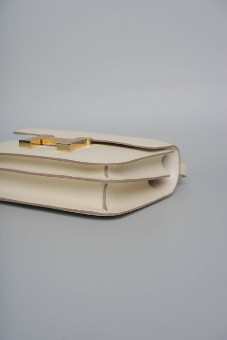 Hermes Constance 18 in Craie Epsom Ghw
