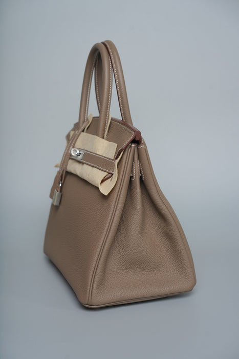 Hermes Birkin 30 in Etoupe Togo Phw (Brand New)