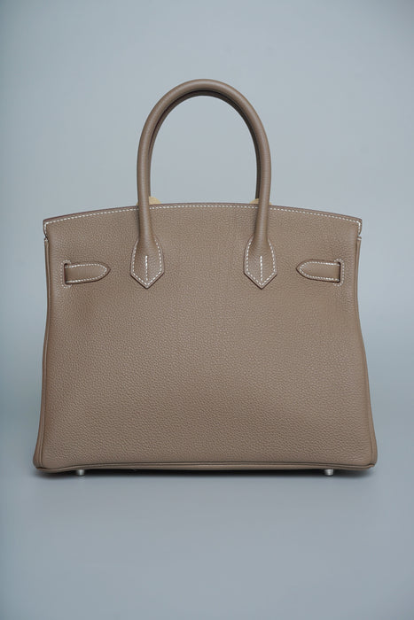 Hermes Birkin 30 in Etoupe Togo Phw (Brand New)