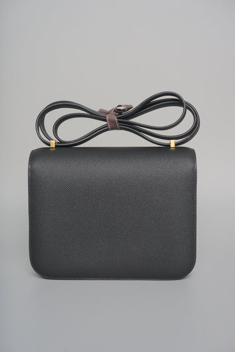 Hermes Constance 18 in Black Epsom Ghw (Brand New)