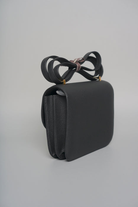 Hermes Constance 18 in Black Epsom Ghw (Brand New)
