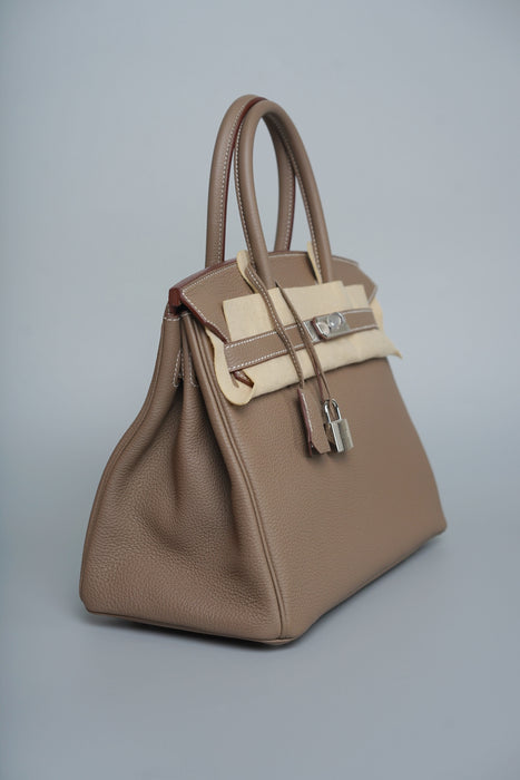Hermes Birkin 30 in Etoupe Togo Phw (Brand New)