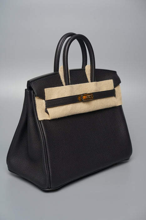 Hermes Birkin 25 in Noir Ghw (Brand New)