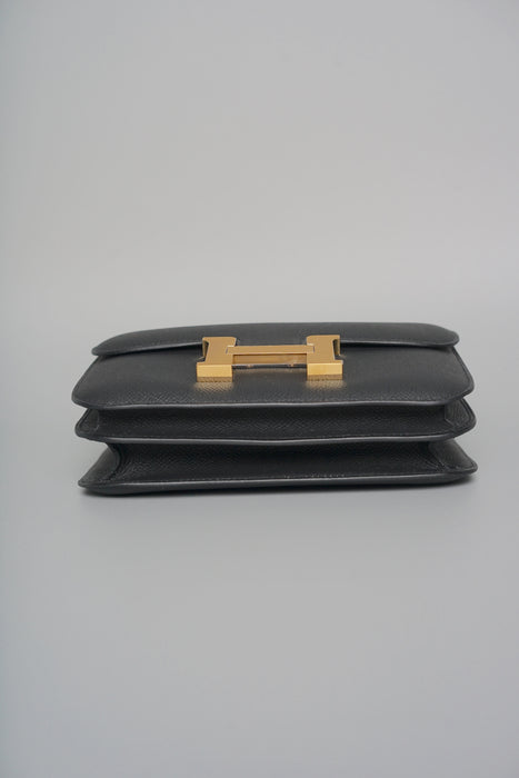 Hermes Constance 18 in Black Epsom Ghw (Brand New)