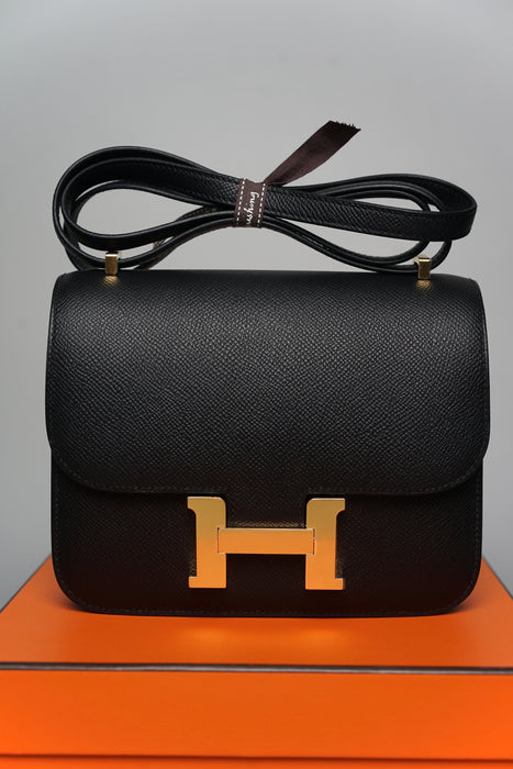 Hermes Constance 18 in Noir Ghw (Brand New)