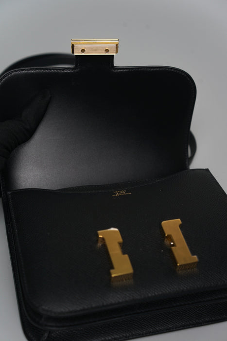 Hermes Constance 18 in Noir Ghw (Brand New)