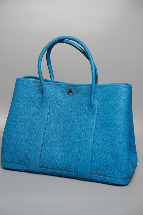 Hermes Garden Party 36 in Blue Zanzibar Phw