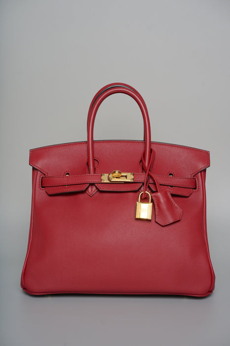 Hermes Birkin 25 in Rouge H Swift Ghw (Brand New)