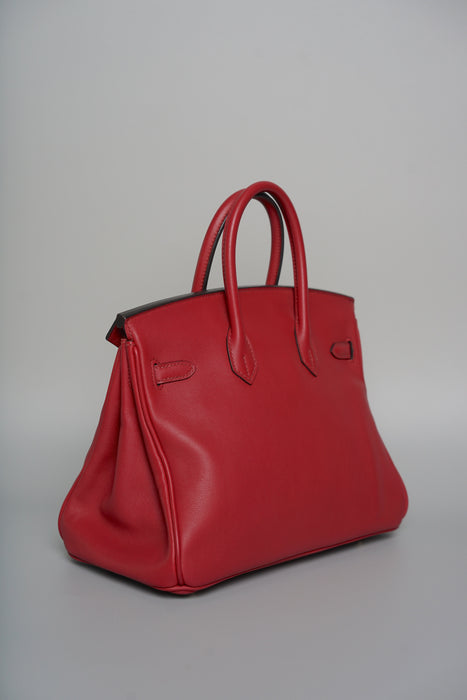 Hermes Birkin 25 in Rouge H Swift Ghw (Brand New)