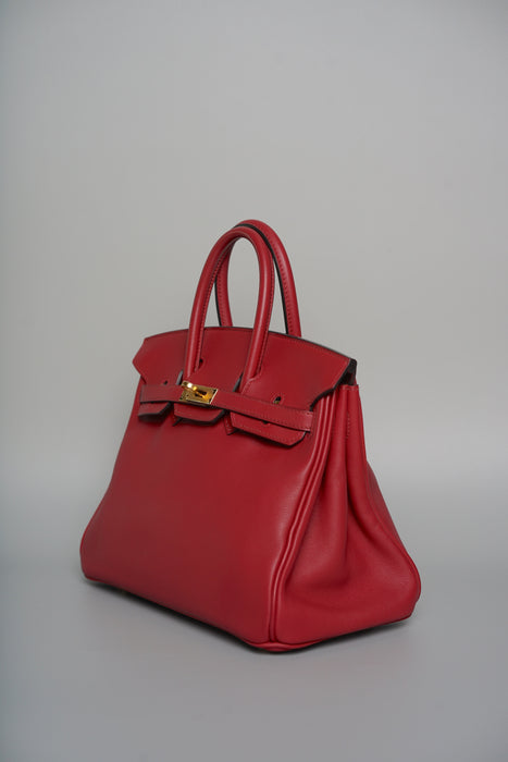 Hermes Birkin 25 in Rouge H Swift Ghw (Brand New)