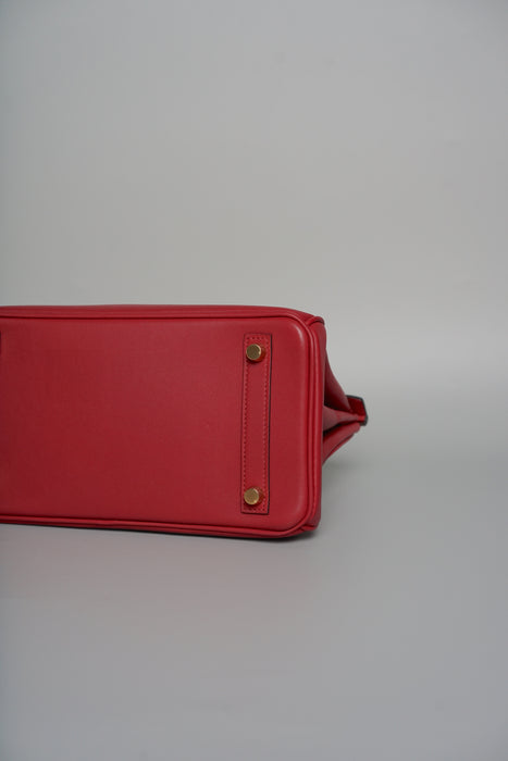 Hermes Birkin 25 in Rouge H Swift Ghw (Brand New)