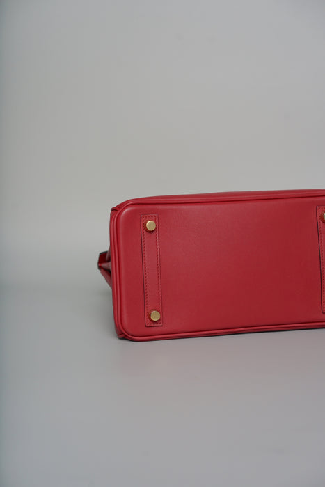 Hermes Birkin 25 in Rouge H Swift Ghw (Brand New)