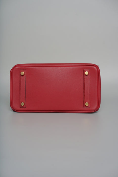 Hermes Birkin 25 in Rouge H Swift Ghw (Brand New)