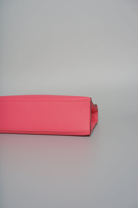 Hermes Kelly Pochette in Rose Lipstick Swift Ghw