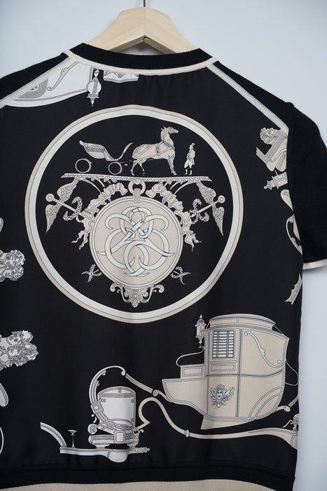 Hermes "Chaine d'Ancre" Tunic Top in Noir Size 38 (Brand New)