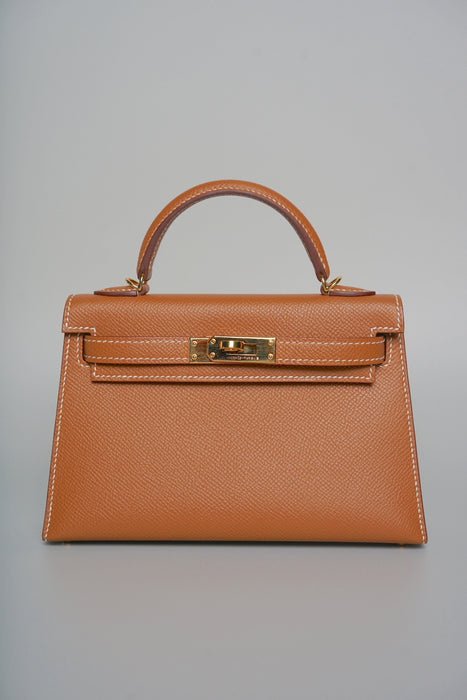 Hermes Kelly 20 in Gold Epsom Ghw