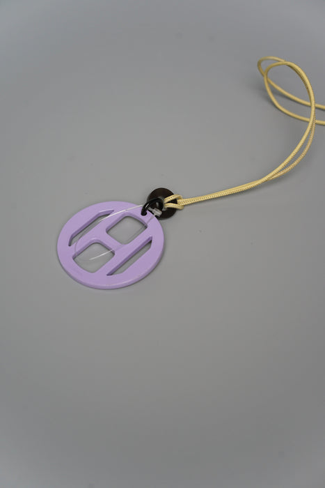 Hermes H Equipe Pendant in Purple (Brand New)