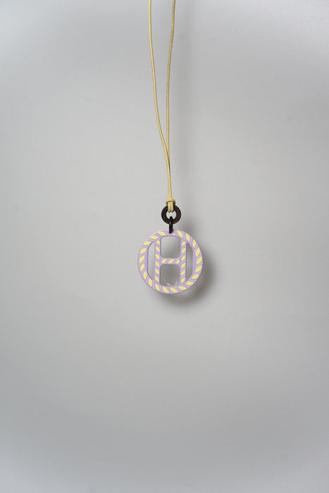 Hermes H Equipe Pendant in Purple (Brand New)