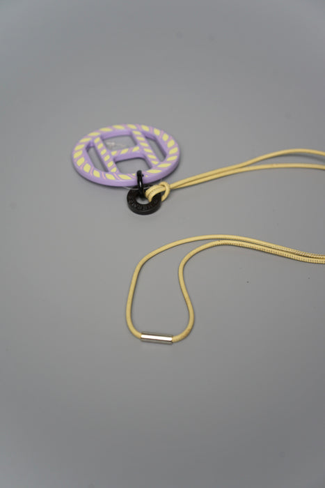 Hermes H Equipe Pendant in Purple (Brand New)