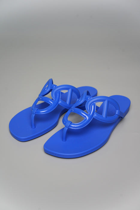 Hermes Egerie Sandal in Bleu Outremer Size 35 (Brand New)