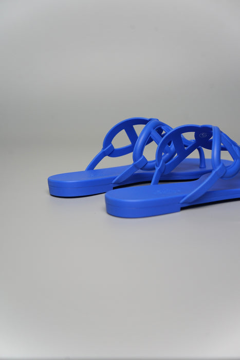 Hermes Egerie Sandal in Bleu Outremer Size 35 (Brand New)