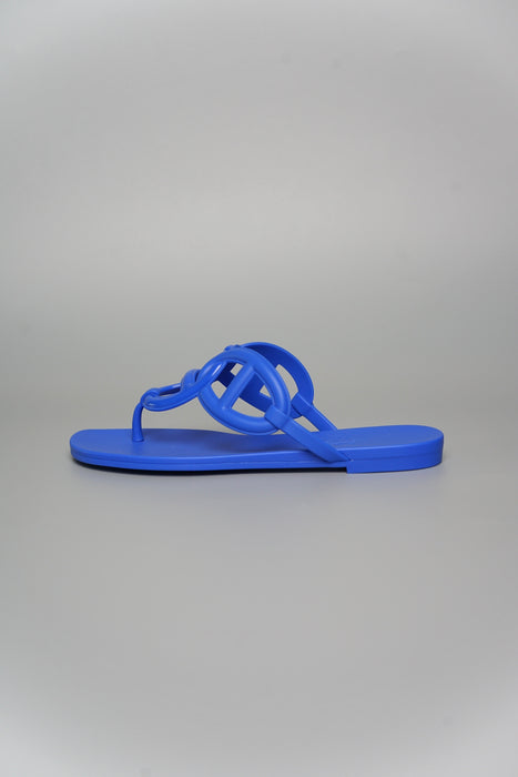 Hermes Egerie Sandal in Bleu Outremer Size 35 (Brand New)