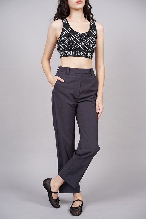 Hermes H Rond Bra Crop Top in Black Size 40