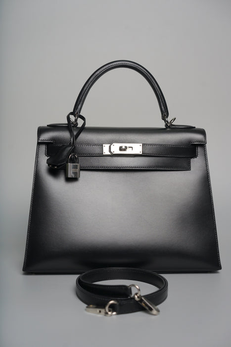 Hermes Kelly 28 in Black Phw (Brand New)