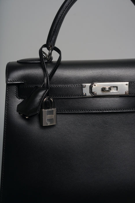 Hermes Kelly 28 in Black Phw (Brand New)