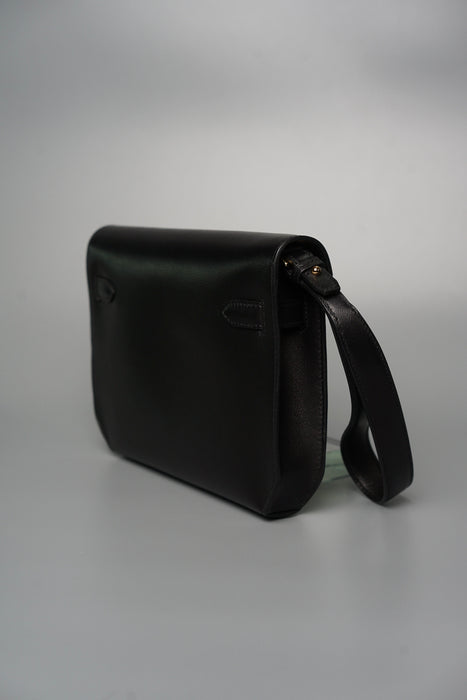 Hermes Kelly Depeches in Black Ghw (Brand New)