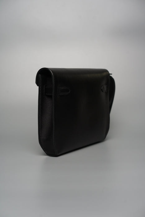 Hermes Kelly Depeches in Black Ghw (Brand New)