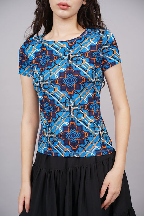 Hermes Short Sleeve Top in Size 34