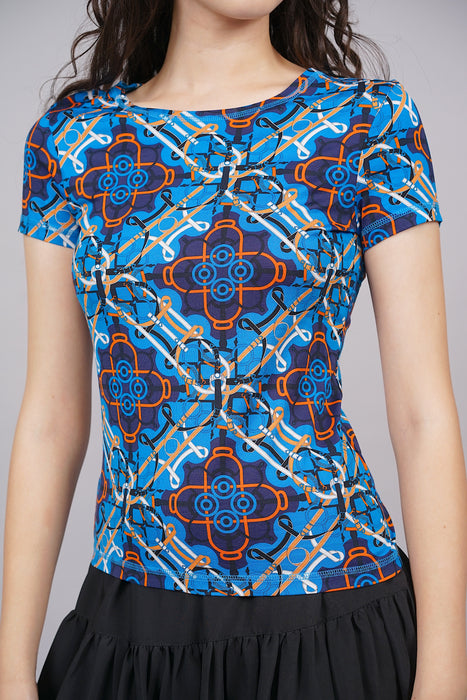 Hermes Short Sleeve Top in Size 34