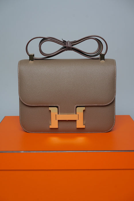 Hermes Constance 1-24 in Etoupe Ghw (Brand New)
