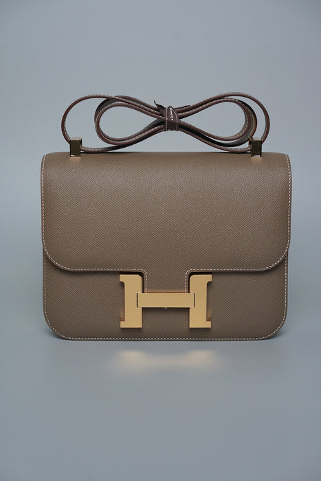 Hermes Constance 1-24 in Etoupe Ghw (Brand New)