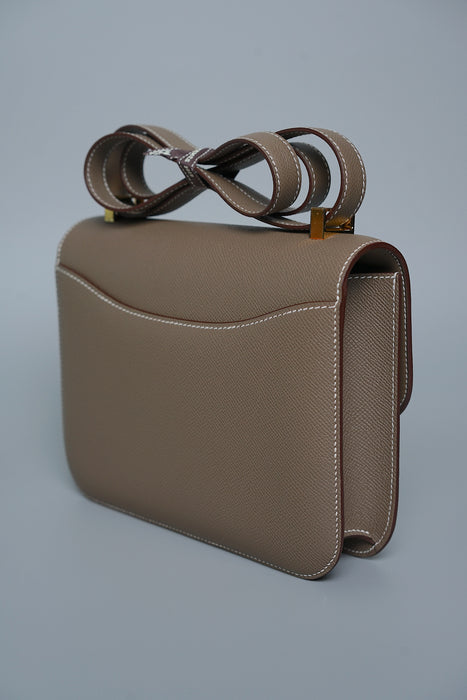 Hermes Constance 1-24 in Etoupe Ghw (Brand New)