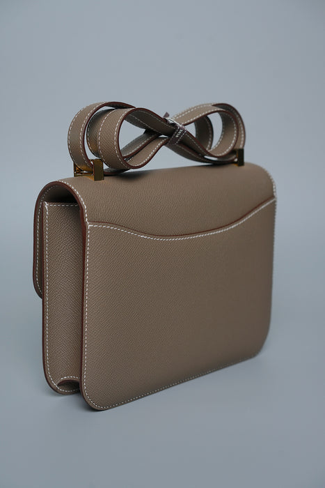 Hermes Constance 1-24 in Etoupe Ghw (Brand New)