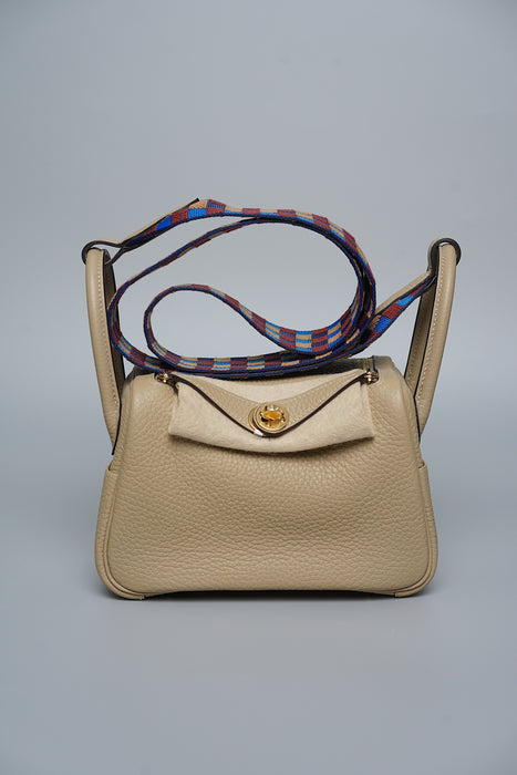 Hermes Mini Lindy in Trench Ghw (Brand New)